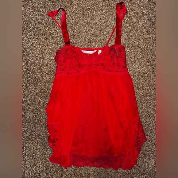 Victoria's Secret Red Lace Lingerie - Picture 2 of 5